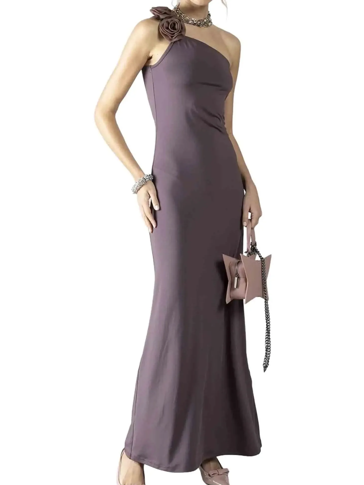 ABITO DONNA - DENNY ROSE VIOLA - 611DD14009