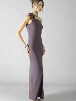 ABITO DONNA - DENNY ROSE VIOLA - 611DD14009