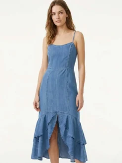 ABITO DONNA - GUESS APPAREL BLU - W6GK89 D0908