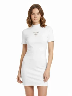 ABITO DONNA - GUESS ATHLEISURE BIANCO - V4YK02 KCDH1