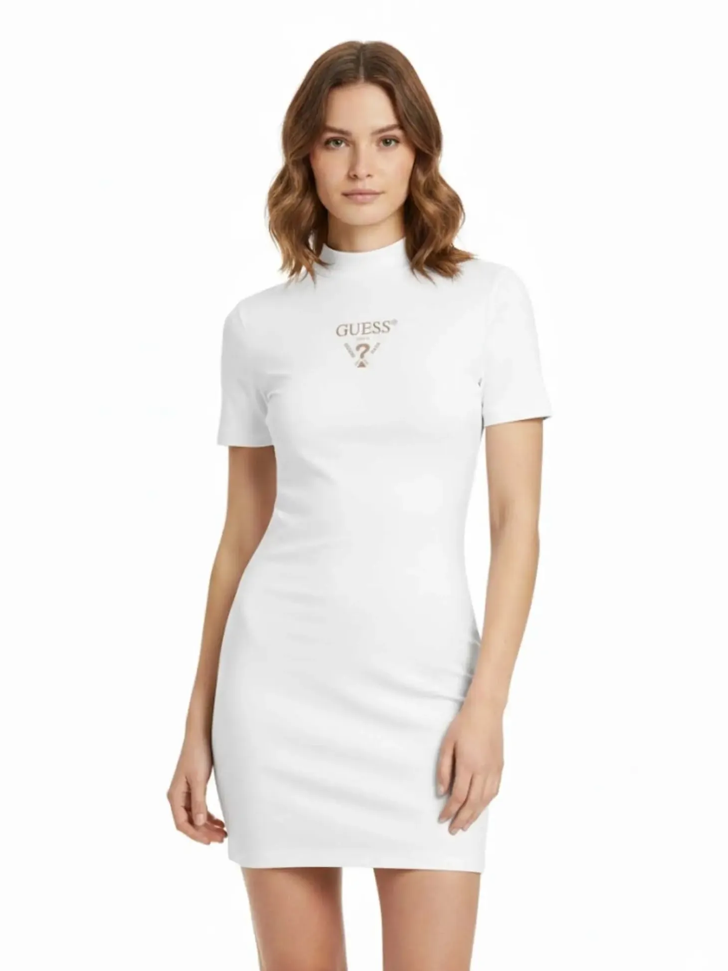 ABITO DONNA - GUESS ATHLEISURE BIANCO - V4YK02 KCDH1