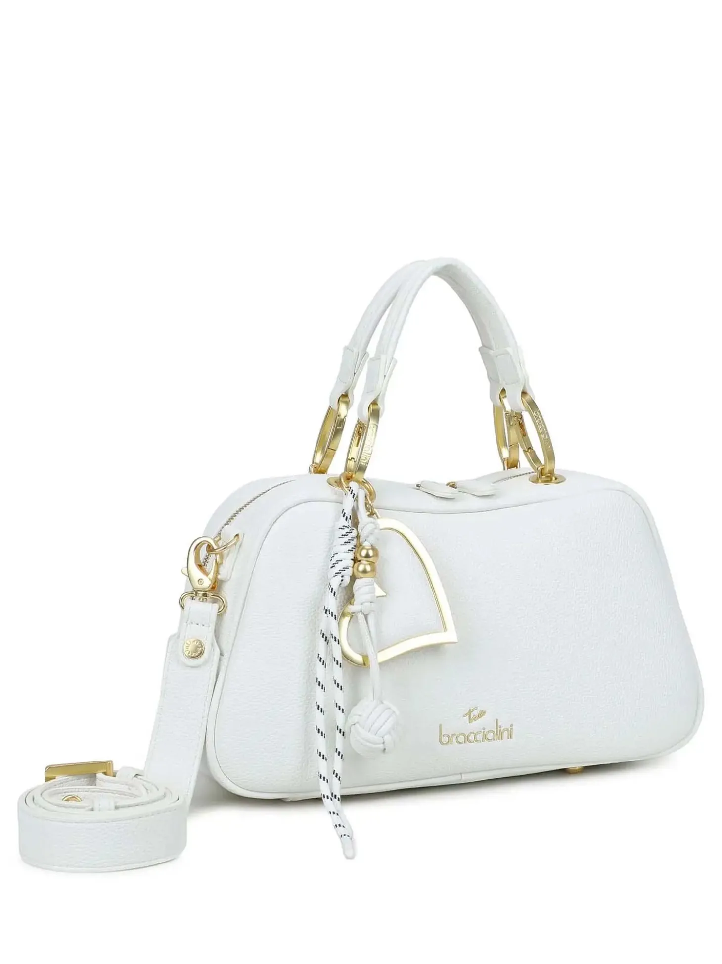BORSA A MANO DONNA - BRACCIALINI BIANCO - B19111-YY