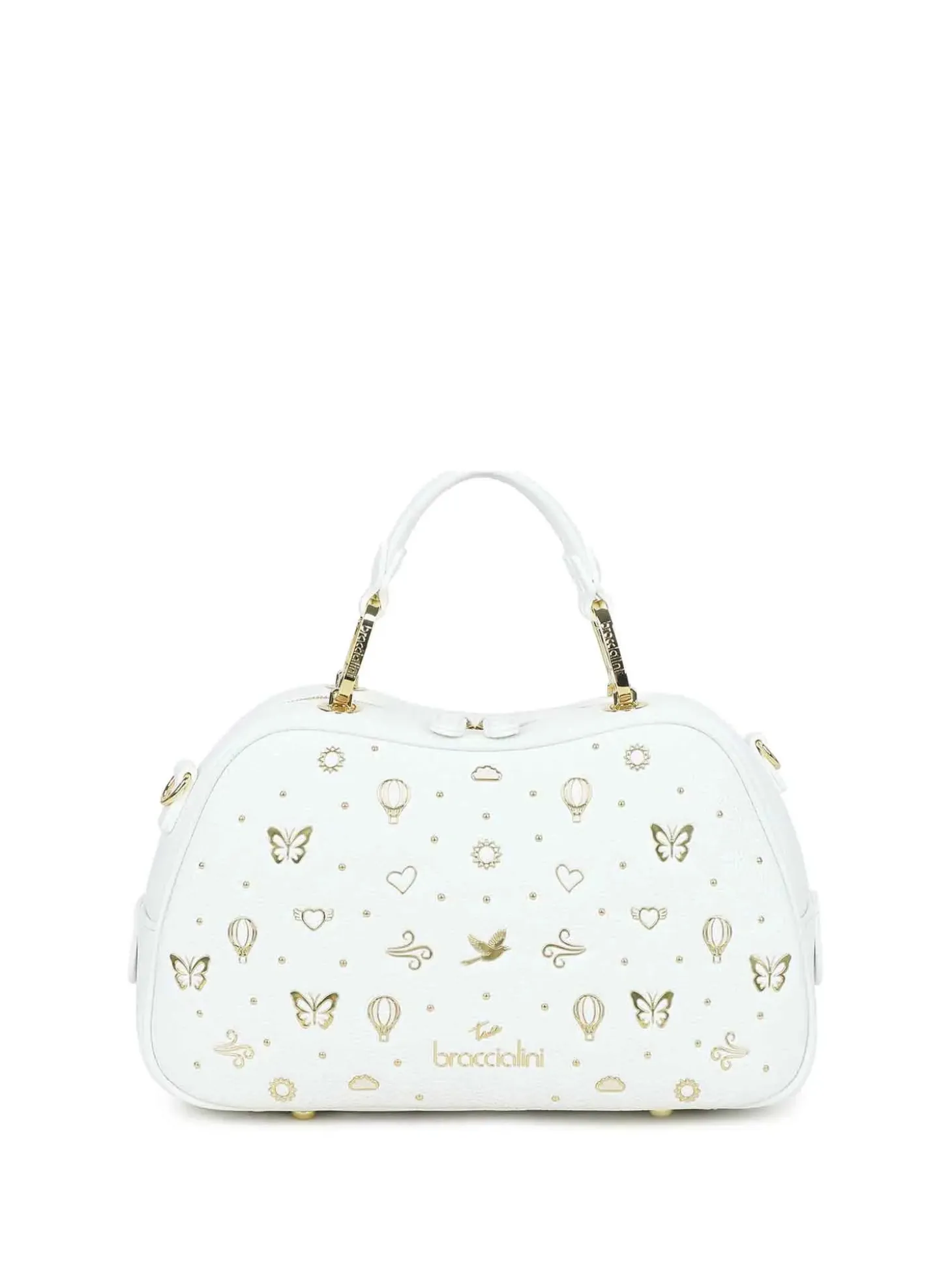 BORSA A MANO DONNA - BRACCIALINI BIANCO - B19113-YY