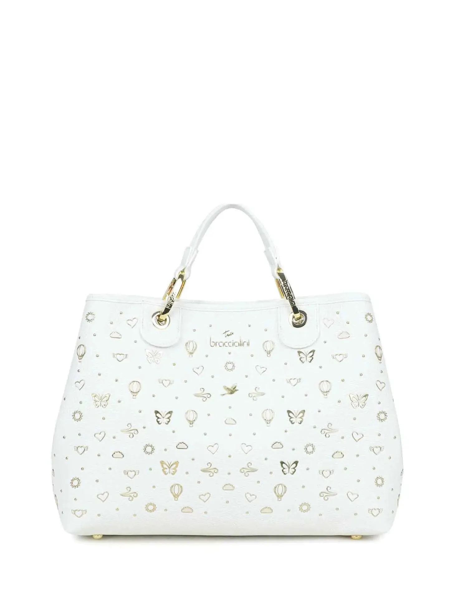 BORSA A MANO DONNA - BRACCIALINI BIANCO - B18880-YY