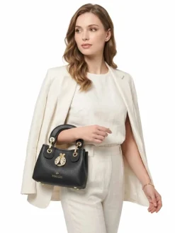 BORSA A MANO DONNA - BRACCIALINI NERO - B18852-YY