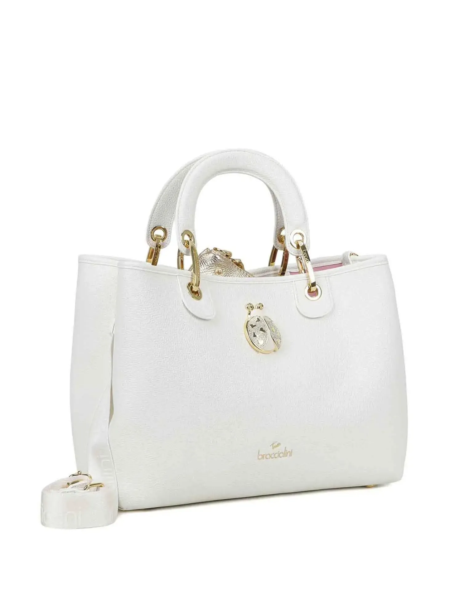 BORSA A MANO DONNA - BRACCIALINI BIANCO - B18850-YY