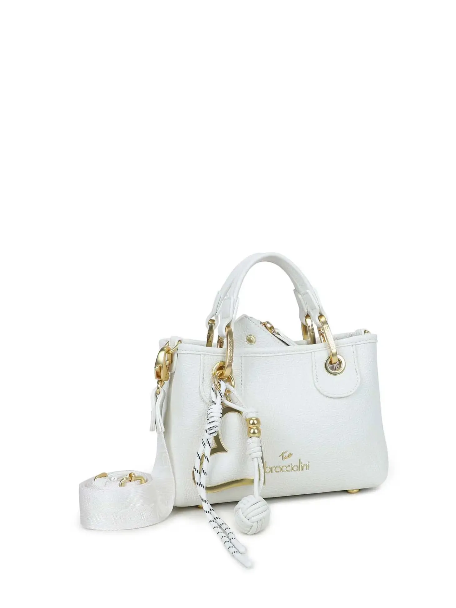 BORSA A MANO DONNA - BRACCIALINI BIANCO - B18843-YY