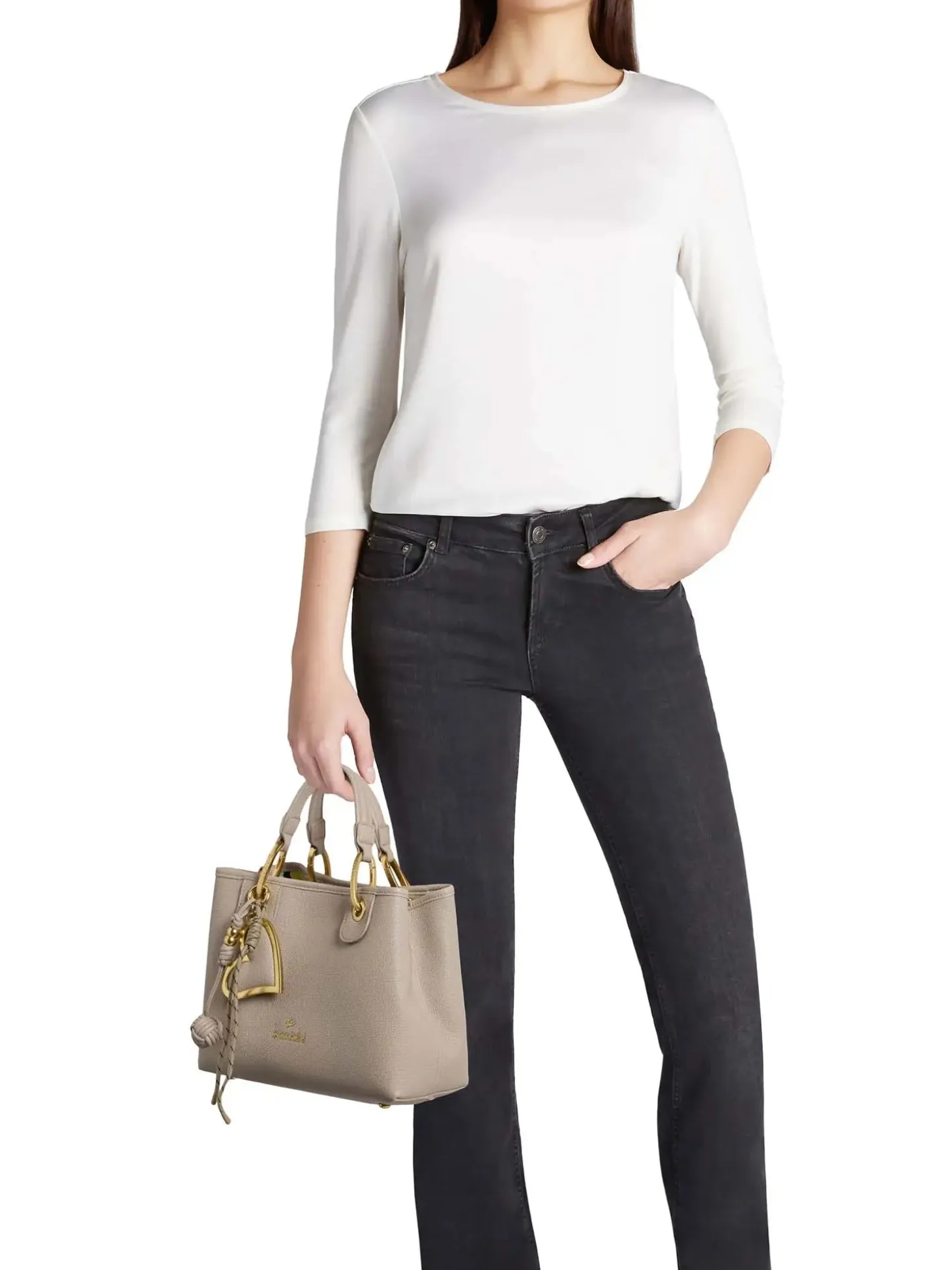 BORSA A MANO DONNA - BRACCIALINI GRIGIO - B18841-YY