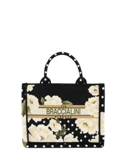 BORSA A MANO DONNA - BRACCIALINI BIANCO-NERO - B19281-TY