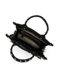 BORSA A MANO DONNA - BRACCIALINI BIANCO-NERO - B19281-TY