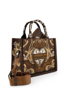 BORSA A MANO DONNA - BRACCIALINI MARRONE - B19281-TY