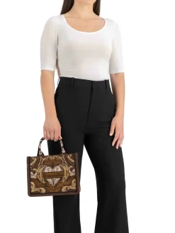 BORSA A MANO DONNA - BRACCIALINI MARRONE - B19281-TY