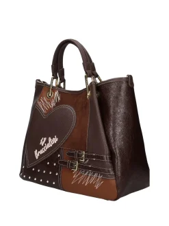 BORSA A MANO DONNA - BRACCIALINI MARRONE - B19202-YY