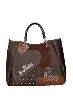 BORSA A MANO DONNA - BRACCIALINI MARRONE - B19202-YY