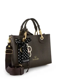 BORSA A MANO DONNA - BRACCIALINI MARRONE - B19221-YY