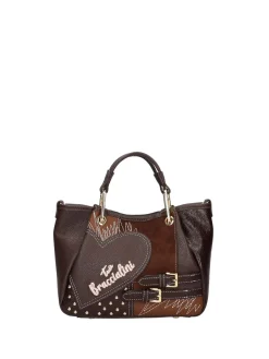 BORSA A MANO DONNA - BRACCIALINI MARRONE - B19200-YY