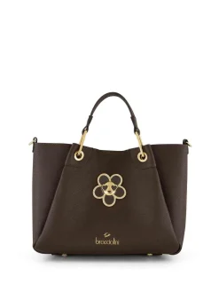 BORSA A MANO DONNA - BRACCIALINI MARRONE - B19211-YY