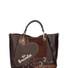 BORSA A MANO DONNA - BRACCIALINI MARRONE - B19201-YY