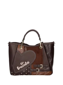 BORSA A MANO DONNA - BRACCIALINI MARRONE - B19201-YY
