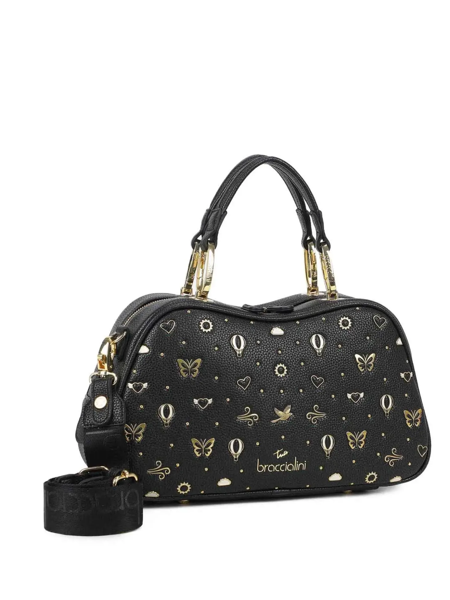 BORSA A MANO DONNA - BRACCIALINI NERO - B19113-YY