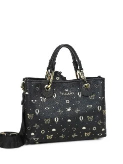 BORSA A MANO DONNA - BRACCIALINI NERO - B18881-YY
