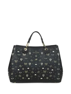 BORSA A MANO DONNA - BRACCIALINI NERO - B18880-YY