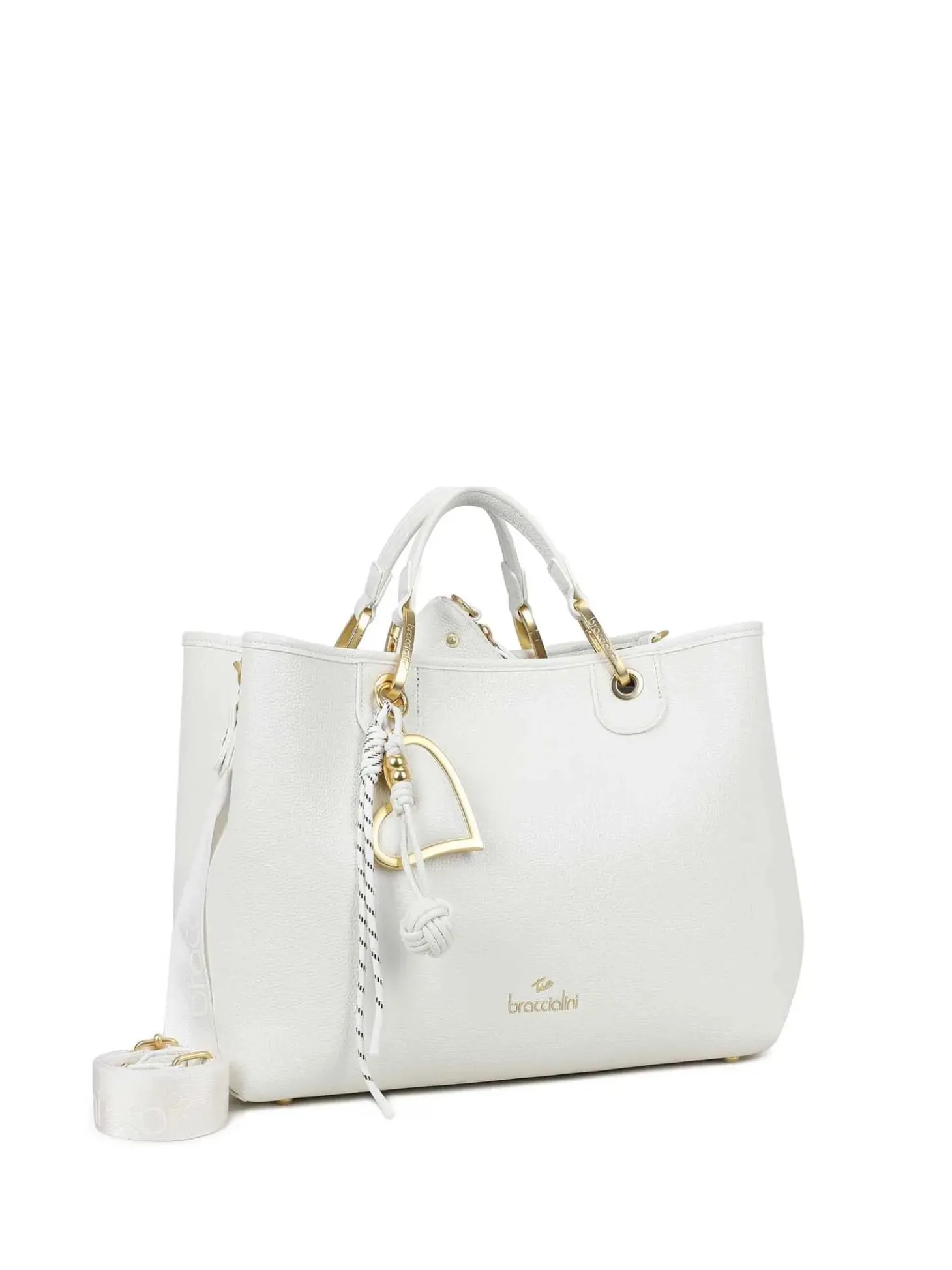 BORSA A MANO DONNA - BRACCIALINI BIANCO - B18840-YY