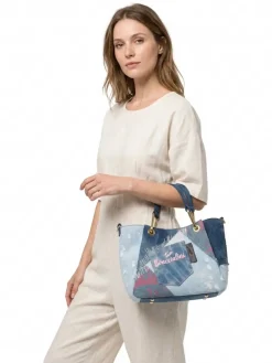 BORSA A MANO DONNA - BRACCIALINI BLU - B18820-TY