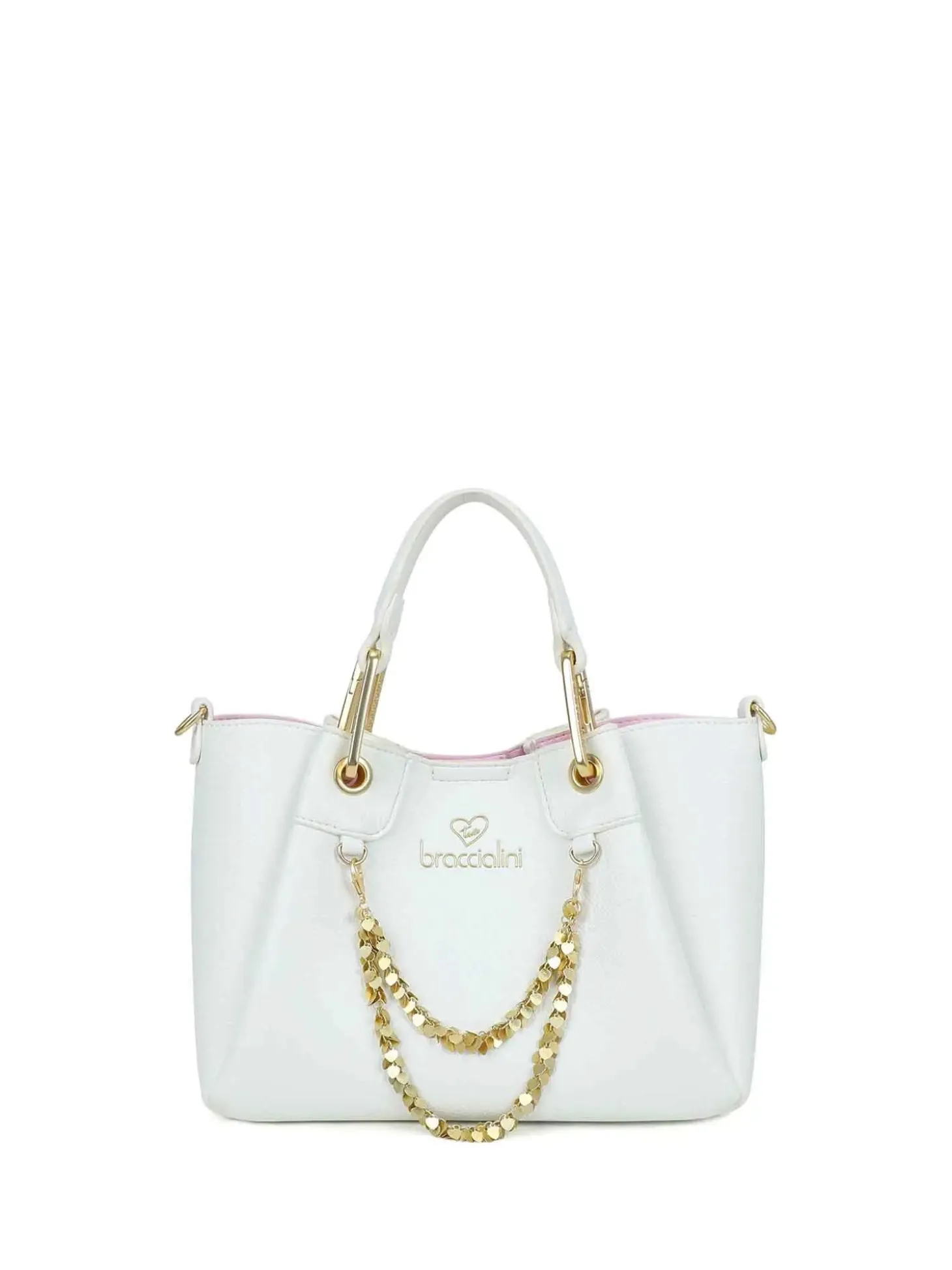 BORSA A MANO DONNA - BRACCIALINI BIANCO - B18810-YY
