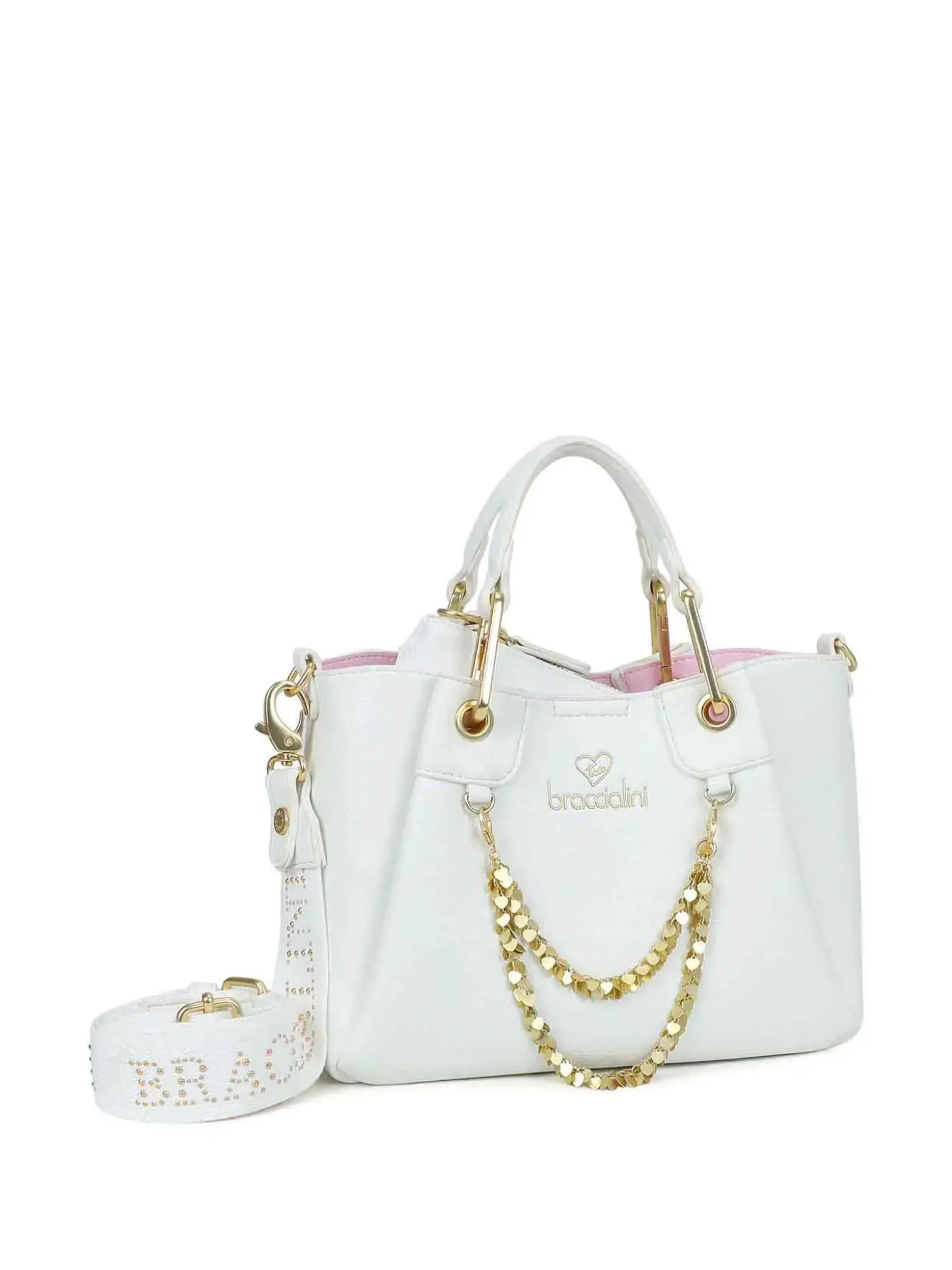 BORSA A MANO DONNA - BRACCIALINI BIANCO - B18810-YY