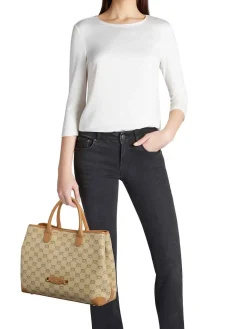 BORSA A MANO DONNA - BRACCIALINI BEIGE - B19051-PP
