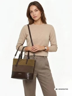 BORSA A MANO DONNA - CAFE NOIR MARRONE - C3WB1107