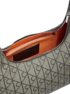 BORSA A MANO DONNA - CALVIN KLEIN BEIGE-NERO - LV04F3635G