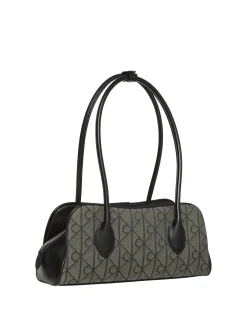 BORSA A MANO DONNA - CALVIN KLEIN BEIGE-NERO - LV04F3744G