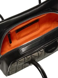 BORSA A MANO DONNA - CALVIN KLEIN BEIGE-NERO - LV04F3744G