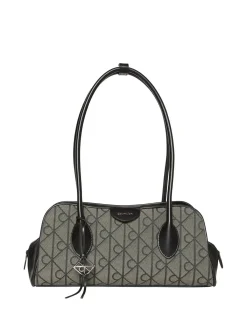 BORSA A MANO DONNA - CALVIN KLEIN BEIGE-NERO - LV04F3744G