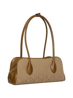 BORSA A MANO DONNA - CALVIN KLEIN MARRONE - LV04F3744G