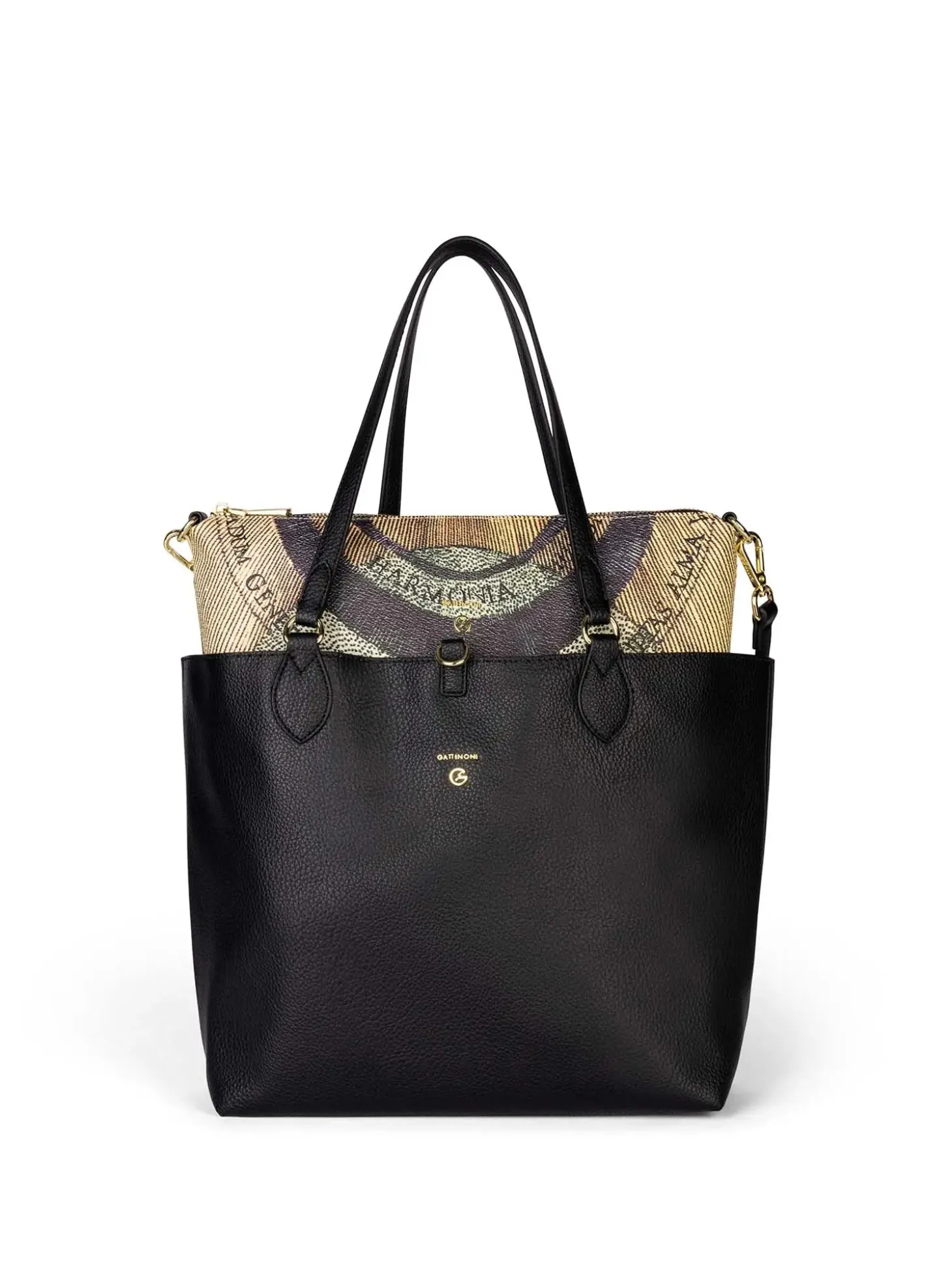 BORSA A MANO DONNA - GATTINONI NERO - BIGP58171WVW