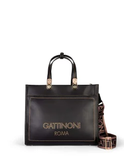 BORSA A MANO DONNA - GATTINONI ROMA NERO - BINIA8447WVP