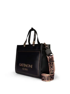 BORSA A MANO DONNA - GATTINONI ROMA NERO - BINIA8447WVP