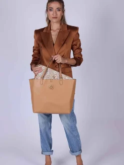 BORSA A MANO DONNA - GATTINONI ROMA GIALLO - BINTD8011WZT