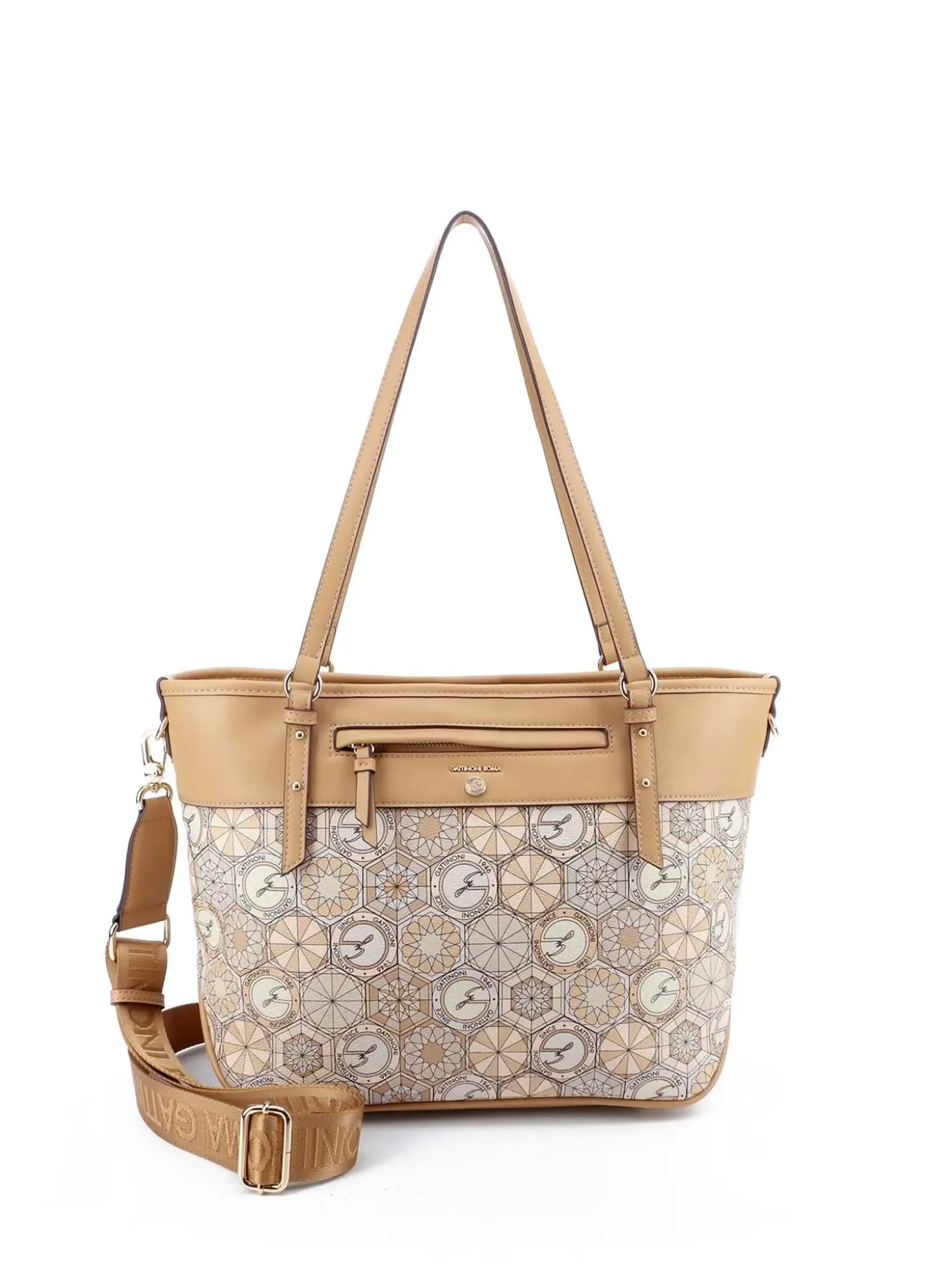 BORSA A MANO DONNA - GATTINONI ROMA GIALLO - BENTD8800WZT