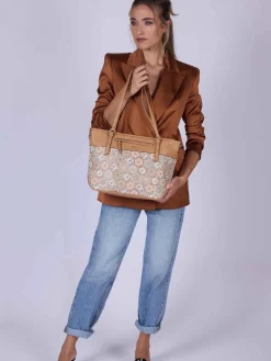 BORSA A MANO DONNA - GATTINONI ROMA GIALLO - BENTD8800WZT