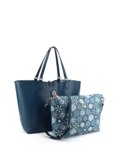 BORSA A MANO DONNA - GATTINONI ROMA BLU - BINTD8011WZT