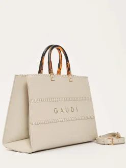 BORSA A MANO DONNA - GAUDI CREMA - V6AE-12750