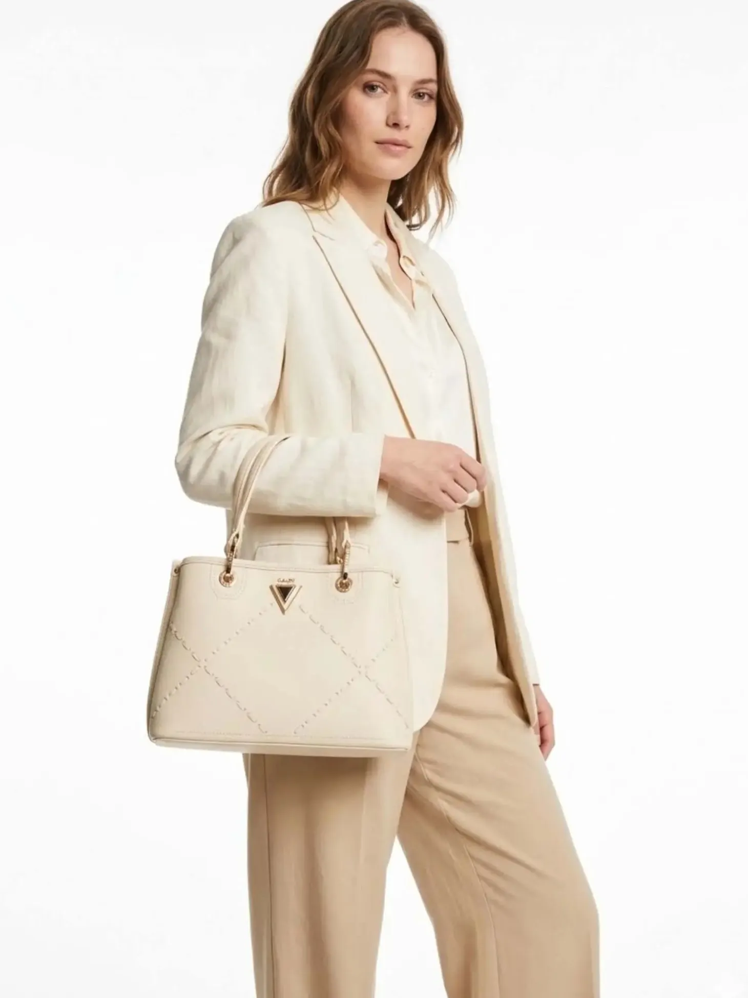 BORSA A MANO DONNA - GAUDI CREMA - V6AE-12791