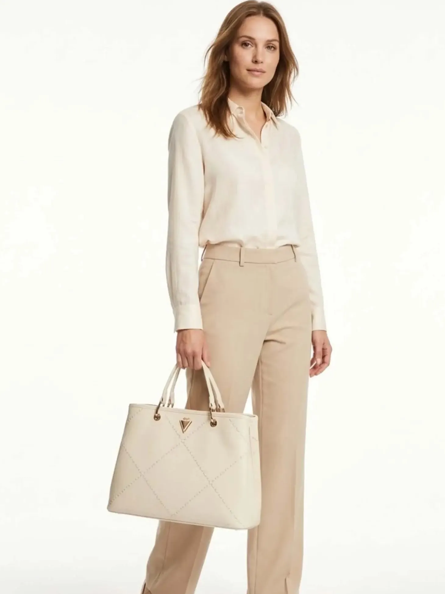 BORSA A MANO DONNA - GAUDI CREMA - V6AE-12790