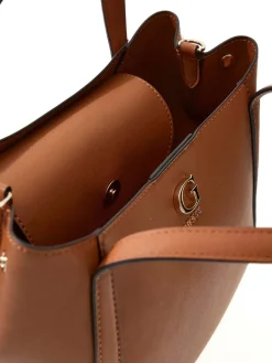 BORSA A MANO DONNA - GUESS CARAMELLO - HWBG97 39050