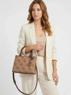 BORSA A MANO DONNA - GUESS MARRONE - HWSO96 72050