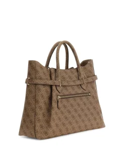 BORSA A MANO DONNA - GUESS MARRONE - HWSG78 33070
